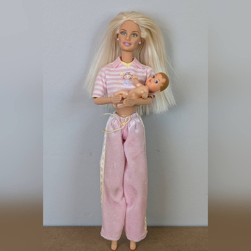 Barbie | 2000 Mattel Bedtime Barbie, Krissy Babysitter Big Sister